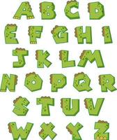 Font design for english alphabets vector