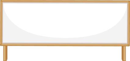 Empty wooden sign banner isolated vector