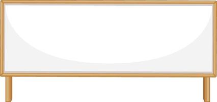 Empty wooden sign banner isolated vector