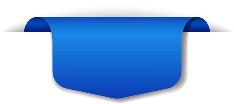 Blue baner design on white background