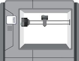 una máquina robótica usando en fábrica vector