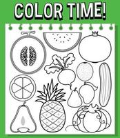 Colouring worksheet for student vector