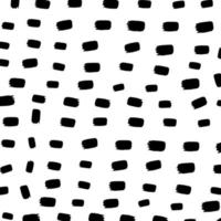 Black and white seamless patterns of abstract graphic elements of dots, stripes, spots and lines vector