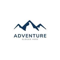 Mountain Logo design. perfect for camping, outdoor adventure, expedition, skiing, and climbing. vector art illustration