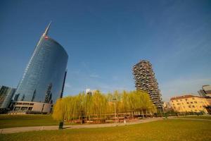 Milan, Italy 2022-Piazza Gae Aulenti photo