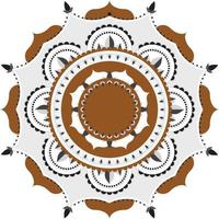 Round mandala design vector