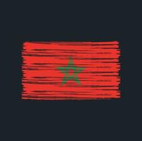 Morocco Flag Brush vector