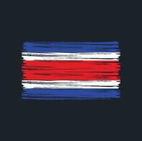 Costa Rica Flag Brush vector