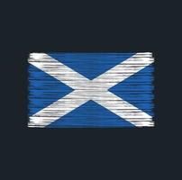 Scotland Flag Brush. National Flag vector