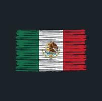 Mexico Flag Brush vector