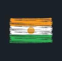 Niger Flag Brush vector