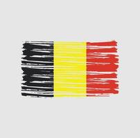 Belgium Flag Brush Strokes. National Flag vector