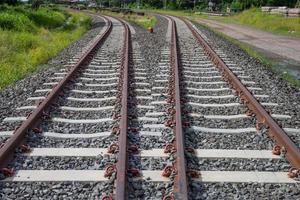 vía férrea, vía férrea, vías del tren foto