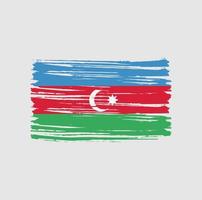 Azerbaijan Flag Brush Strokes. National Flag vector