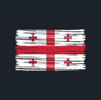 Georgia Flag Brush vector