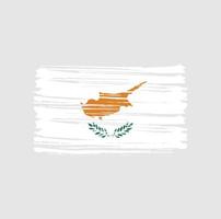 Cyprus Flag Brush Strokes. National Flag vector