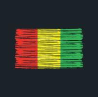 Guinea Flag Brush vector