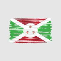 Burundi Flag Brush Strokes. National Flag vector