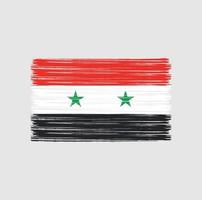 cepillo de bandera siria. bandera nacional vector