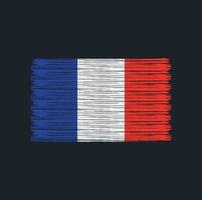 France Flag Brush. National Flag vector