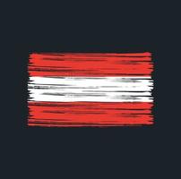 Austria Flag Brush vector