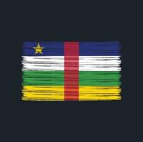 Central African Flag Brush. National Flag vector