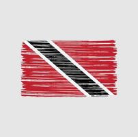 Trinidad and Tobago Flag Brush vector