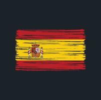 Spain Flag Brush vector