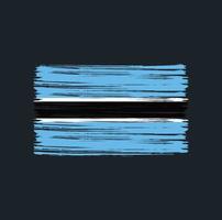 Botswana Flag Brush vector