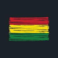 Bolivia Flag Brush vector