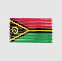 Vanuatu Flag Brush. National Flag vector