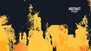 Black and Yellow abstract background with grunge texture. vector