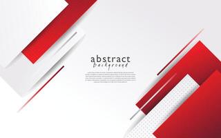 diseño de fondo abstracto moderno blanco rojo vector