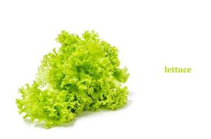 Vegetables lettuce on white background.Fresh and healthy vegetables.