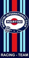 carreras de línea de martini vector