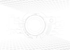 Abstract 3D design background with technology dot and line circuit board texture. Modern engineering, futuristic, science communication concept. Vector illustration