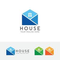 Creative house logo design vector