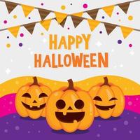 Happy Halloween background vector