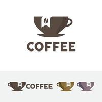 diseño de logotipo de marca de café vector