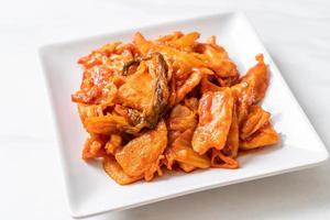 stir-fried pork with kimchi photo