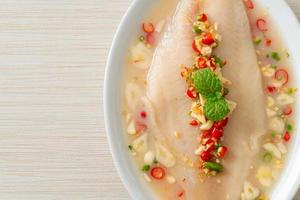 Steamed Fish in Spicy Lemon Sauce photo