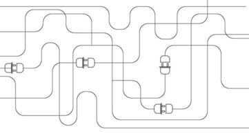 cableado eléctrico. electricistas trabajan para conectar cables eléctricos vector