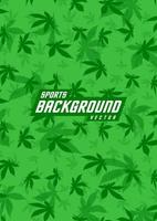 Background pattern for sports jerseys, running jerseys, racing jerseys, gym jerseys, hemp leaf pattern. vector