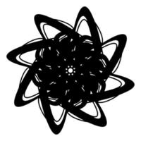 Abstract vector design in black color. Perfect for corporate, background, t-shirt,  and so on.