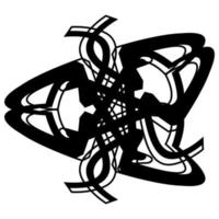 Abstract vector design in black color. Perfect for corporate, background, t-shirt,  and so on.