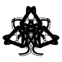 Abstract vector design in black color. Perfect for corporate, background, t-shirt,  and so on.