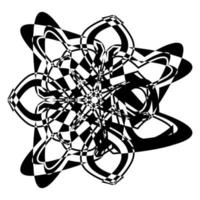 Abstract vector design in black color. Perfect for corporate, background, t-shirt,  and so on.