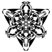 Abstract vector design in black color. Perfect for corporate, background, t-shirt,  and so on.