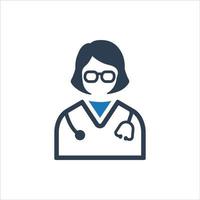 Nurse icon, Nurse Receptionist Icon vector