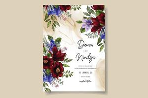 Elegant wedding invitation card vector